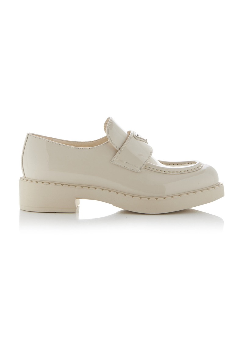 Prada - Patent Leather Loafers - Ivory - IT 38.5 - Moda Operandi