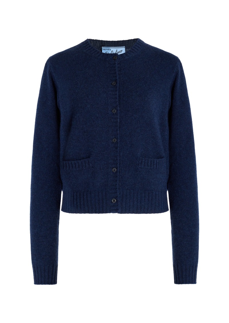 Prada - Re-Cashmere Cardigan - Blue - IT 44 - Moda Operandi