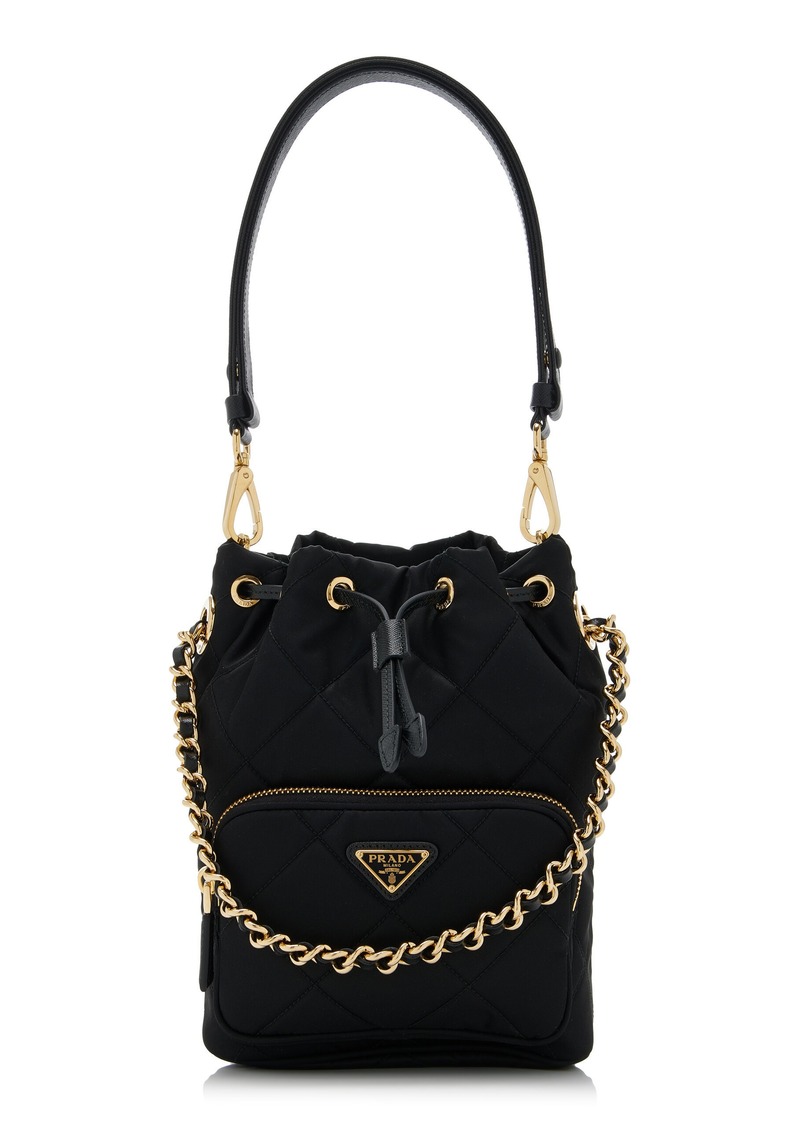 Prada - Re-Edition 1995 Chaîne Re-Nylon Shoulder Bag - Black - OS - Moda Operandi