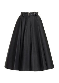 Prada - Re-Nylon Belted Midi Skirt - Black - IT 36 - Moda Operandi