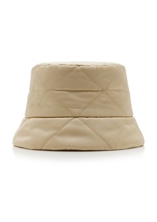 Prada - Re-Nylon Padded Bucket Hat - Neutral - M - Moda Operandi