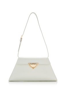 Prada - Runway Patent Leather Shoulder Bag - White - OS - Moda Operandi