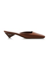 Prada - Satin Mules - Brown - IT 37.5 - Moda Operandi