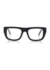 Prada - Square-Frame Acetate Glasses - Black - OS - Moda Operandi