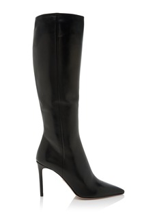 Prada - Stivali Leather Knee Boots - Black - IT 36 - Moda Operandi