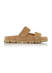 Prada - Suede Sandals - Tan - IT 39.5 - Moda Operandi