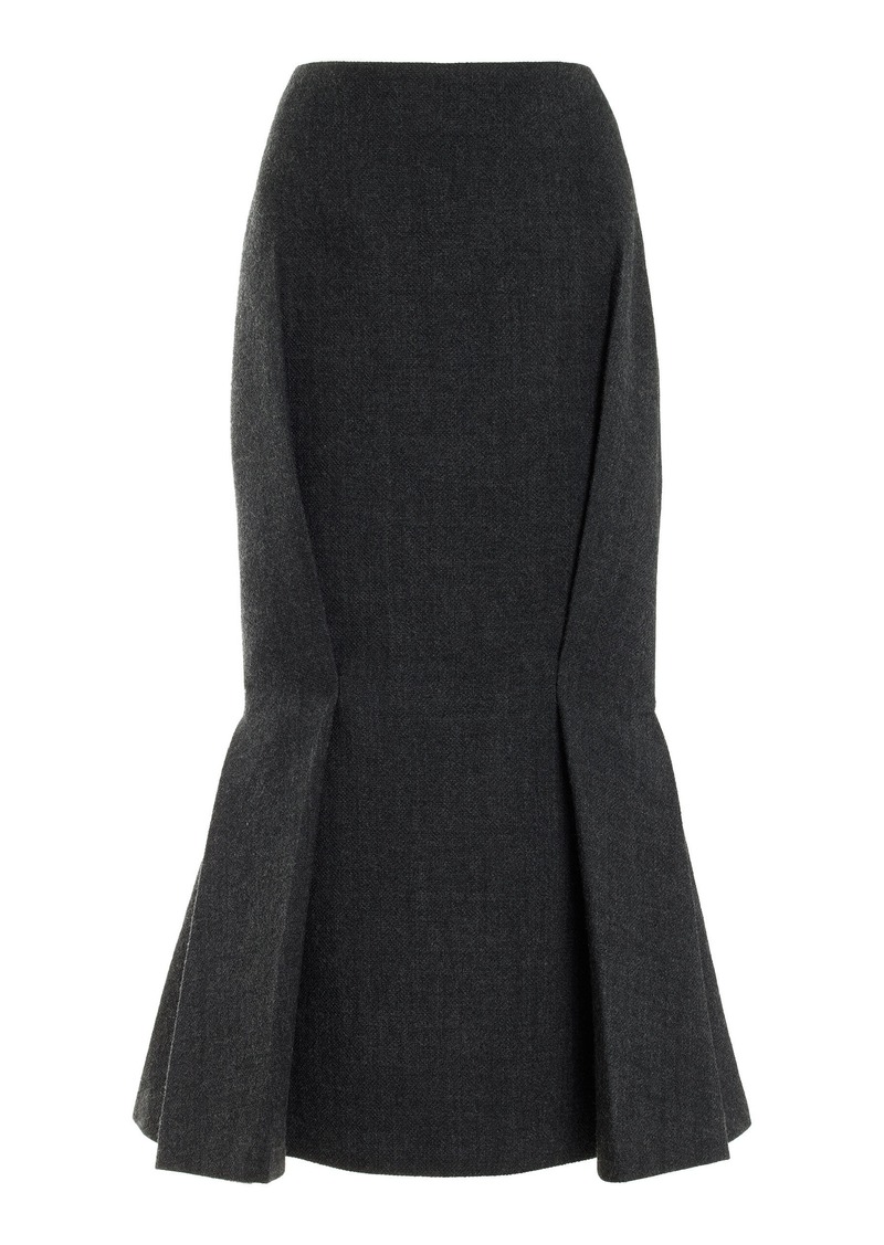 Prada - Suiting Midi Skirt - Black - IT 40 - Moda Operandi