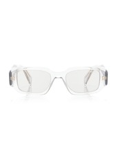 Prada - Symbole Square-Frame Acetate Sunglasses - Green - OS - Moda Operandi