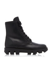 Prada - Women's Leather Lug-Sole Boots - Black - IT 37 - Moda Operandi