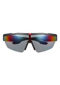 Prada 170mm Mirrored Shield Sunglasses