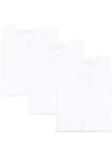 PRADA 3-pack cotton jersey crewneck t-shirts white