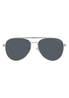 Prada 49mm Small Aviator Sunglasses