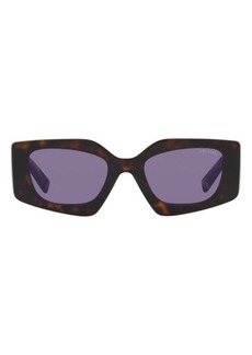 Prada 51mm Irregular Sunglasses