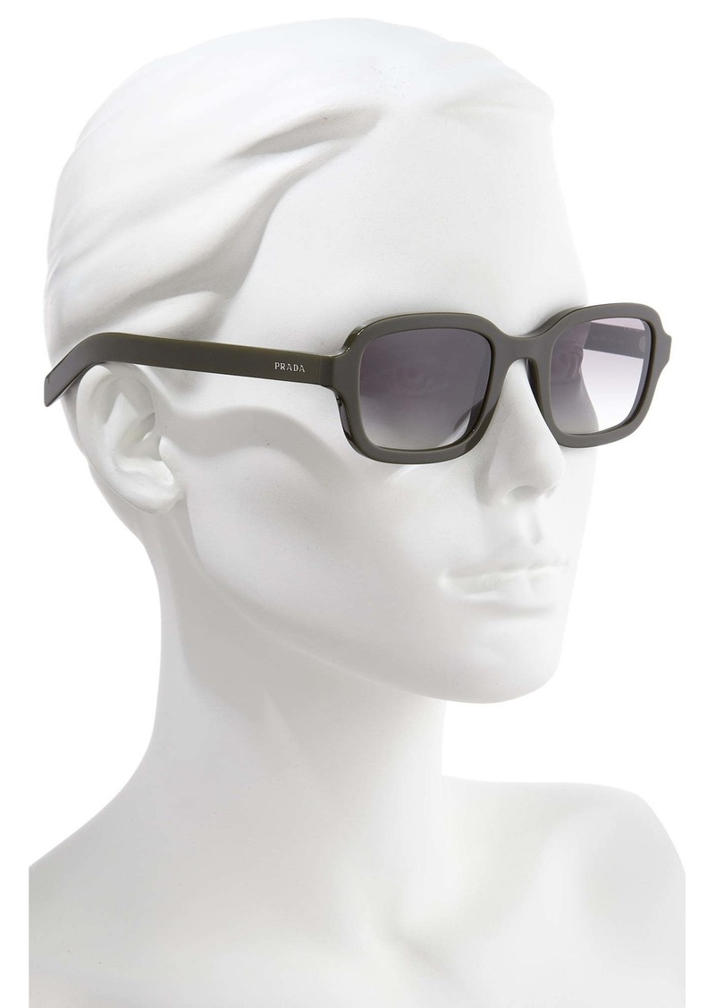 prada 51mm narrow rectangle sunglasses