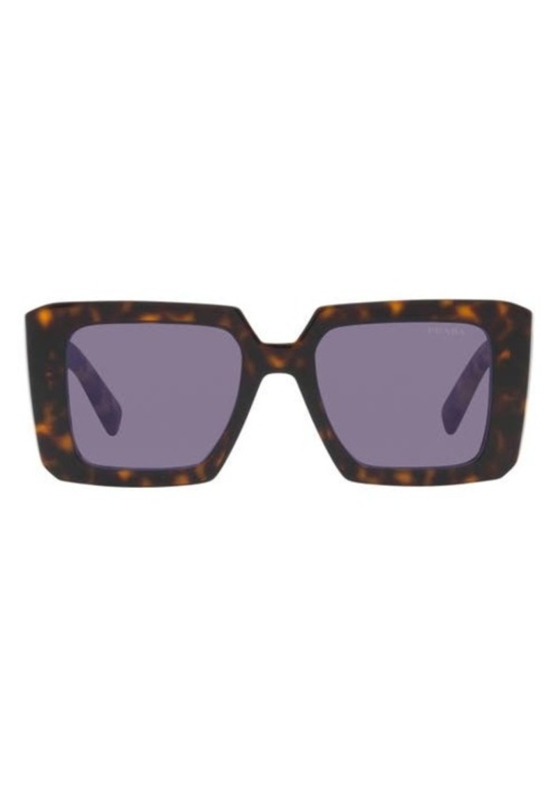 Prada 51mm Tortoise Square Sunglasses at Nordstrom