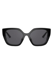 Prada 52mm Polarized Rectangular Sunglasses