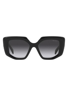 Prada 52mm Gradient Square Sunglasses