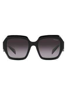 Prada 53mm Gradient Pillow Sunglasses