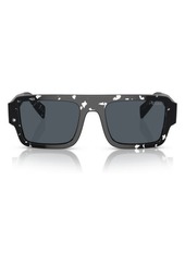 Prada 53mm Rectangular Sunglasses