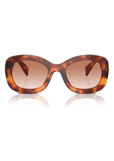 Prada 54mm Oval Gradient Sunglasses