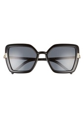 Prada 54mm Polarized Butterfly Sunglasses