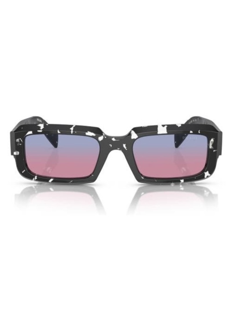 Prada 54mm Rectangle Gradient Sunglasses