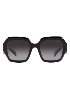 Prada 54mm Rectangular Sunglasses