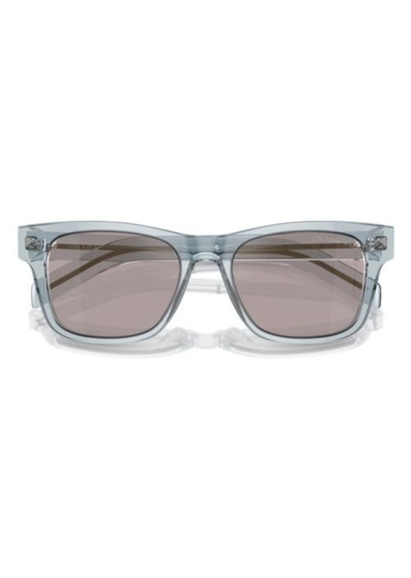 Prada 55mm Polarized Rectangular Sunglasses