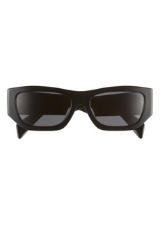 Prada 55mm Rectangular Sunglasses