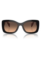 Prada 56mm Gradient Cat Eye Sunglasses