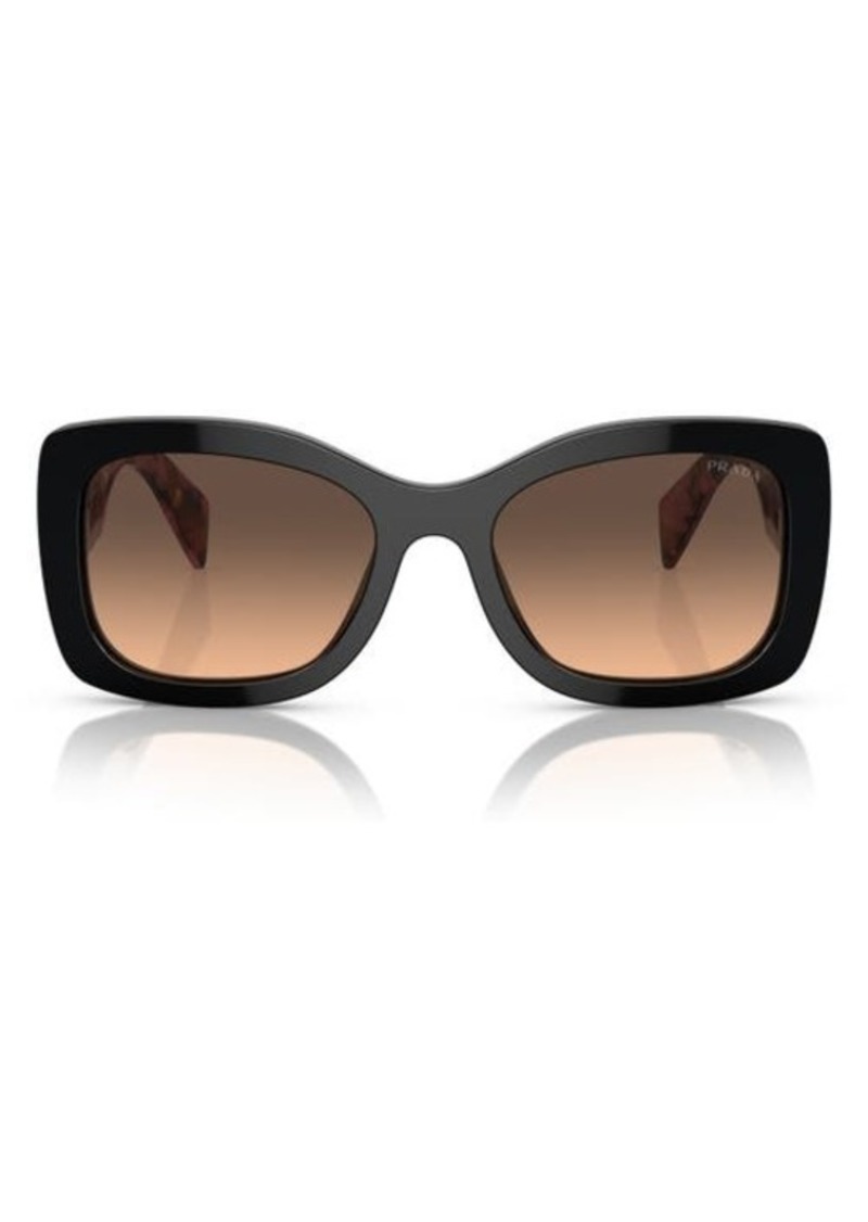 Prada 56mm Gradient Cat Eye Sunglasses