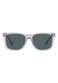 Prada 56mm Gradient Rectangular Sunglasses