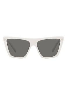 Prada 56mm Polarized Square Sunglasses