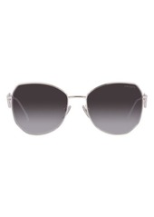 Prada 57mm Gradient Round Sunglasses