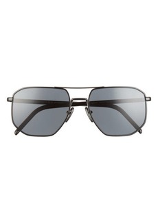 Prada 57mm Polarized Square Sunglasses