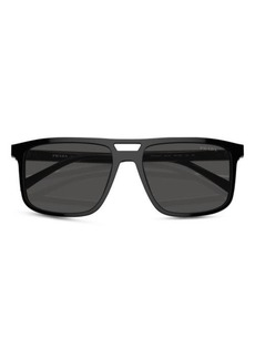 Prada 58mm Rectangular Sunglasses
