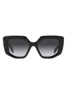 Prada 50mm Rectangular Sunglasses