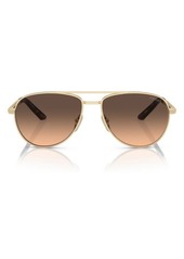 Prada 60mm Pilot Sunglasses