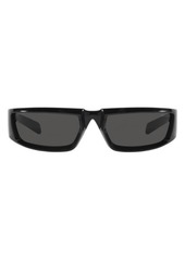 Prada 63mm Oversize Rectangular Sunglasses