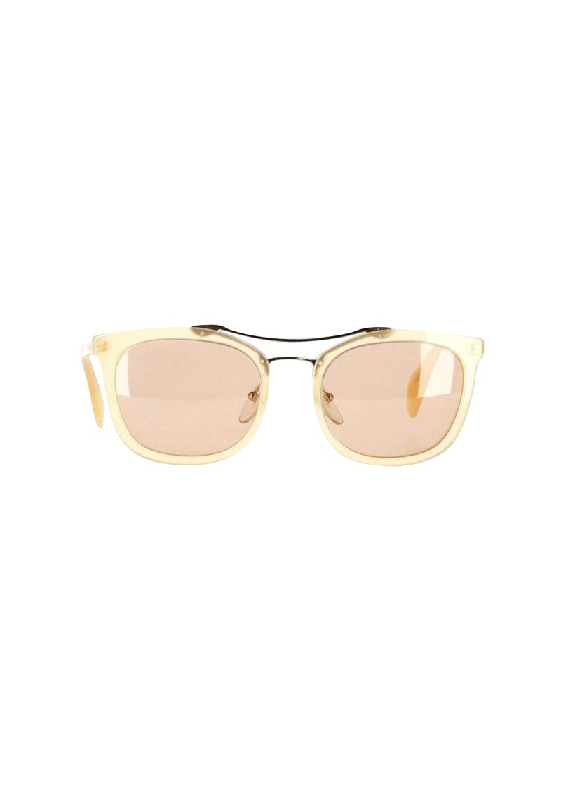 Prada Aviator Sunglasses in Beige Acetate