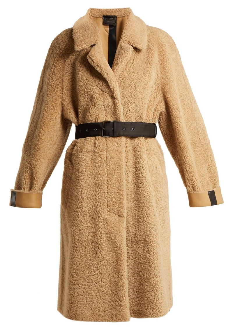 Prada Prada Belted shearling coat | Outerwear