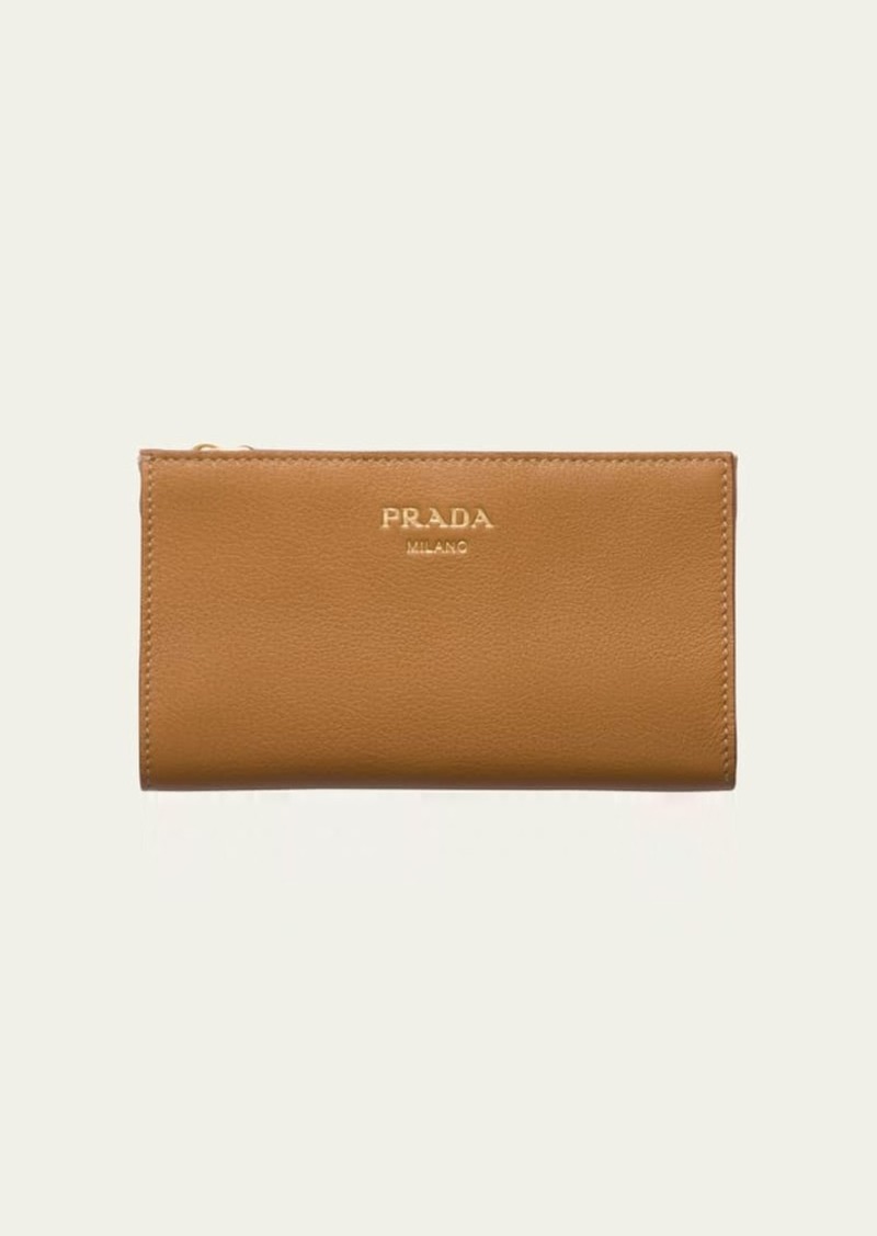 Prada Bifold Calf Leather Wallet