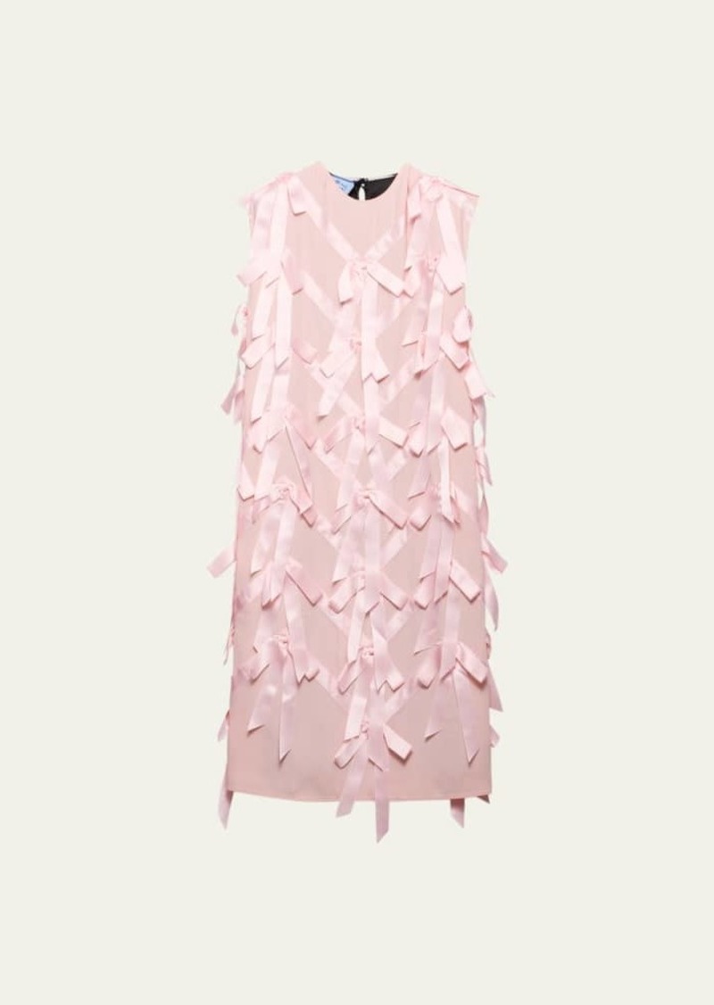 Prada Bow Sable Midi Dress