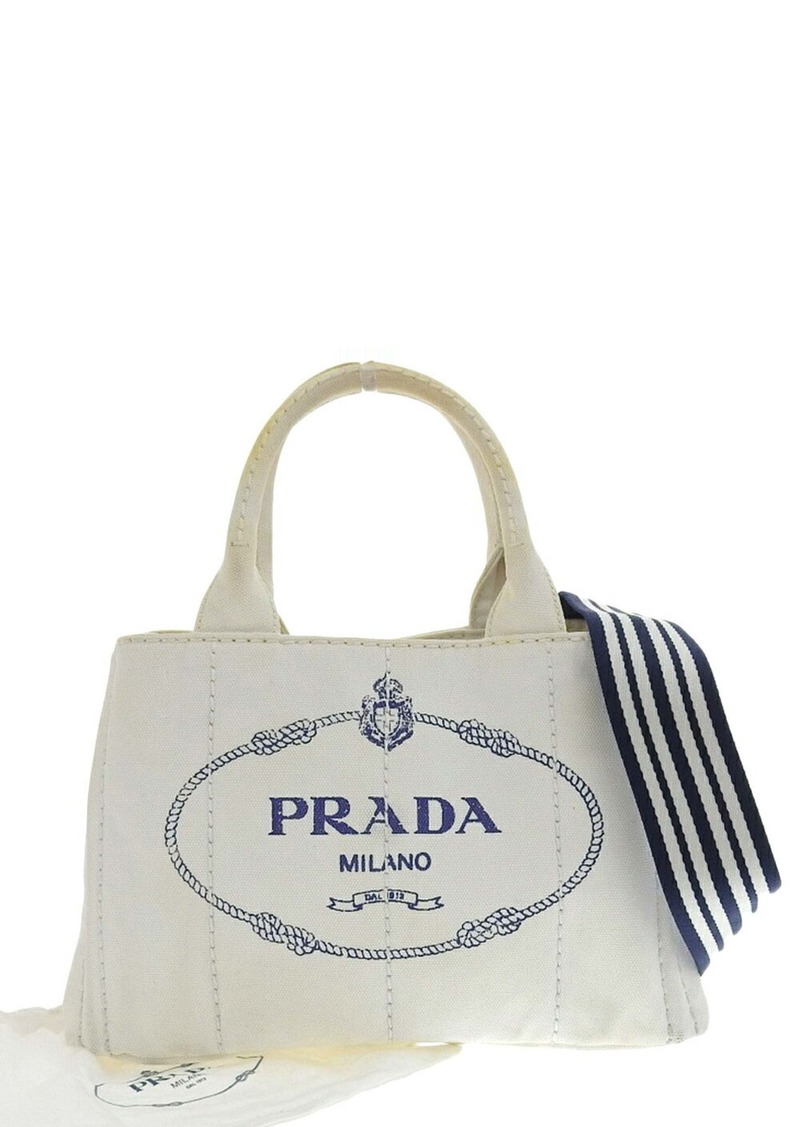 Prada Canapa Canvas Tote Bag (Pre-Owned)