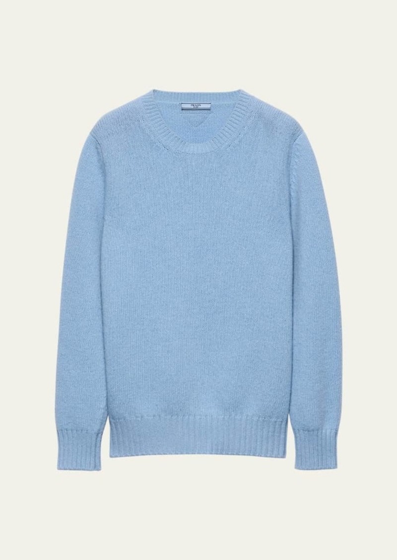 Prada Cashmere Wool Crew-Neck Sweater