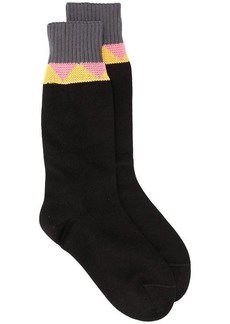 PRADA chevron stripe ankle socks