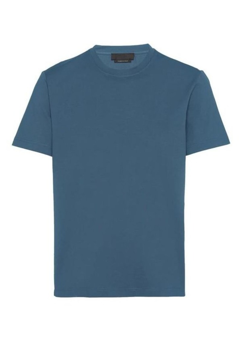 PRADA classic fitted t-shirt avio blue