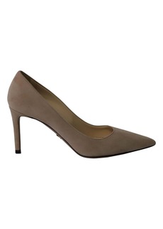 Prada Classic Pumps in Beige Suede