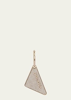 Prada Crystal Logo Symbole Left Earring