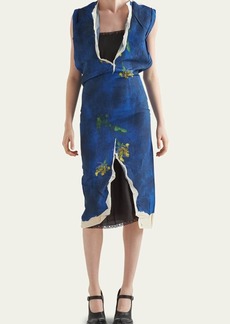 Prada Printed Midi Dress